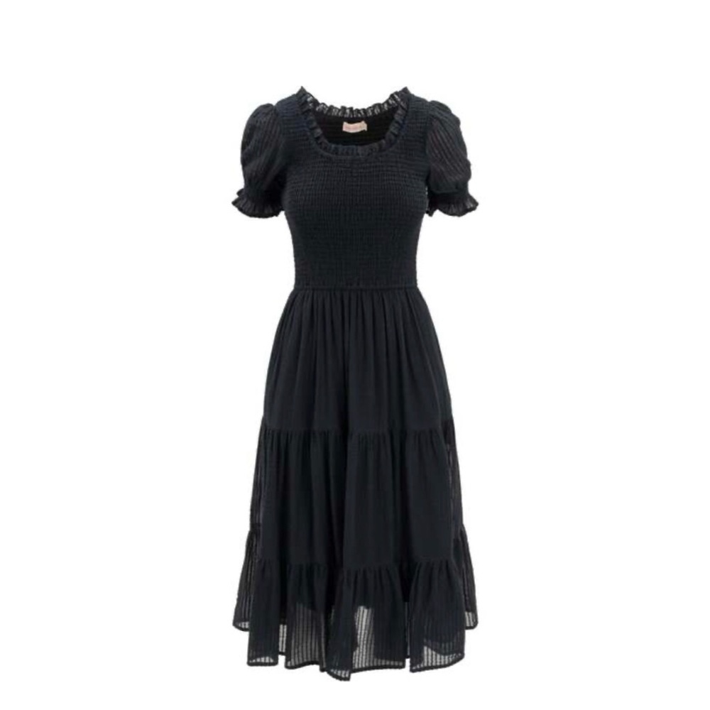 Ivy City Co Ellery Black Midi Dress